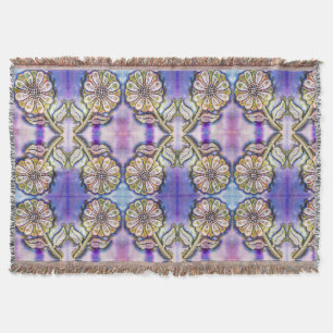 Couverture Arceau de fleurs aquarelle bleu