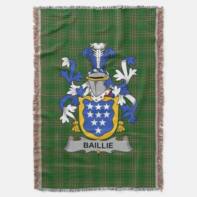 Couverture Armoiries de Baillie irlandaise Famille Crest Irla (devant Vertical)