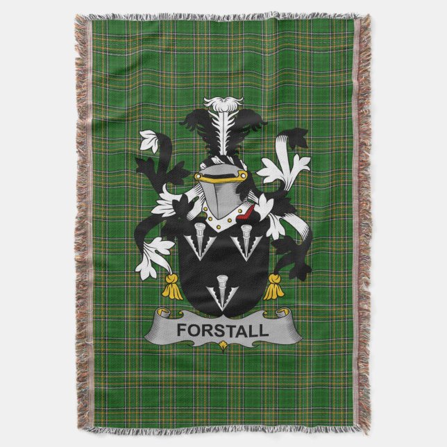Couverture Armoiries de Forstall irlandaise Famille Crest Irl (devant Vertical)