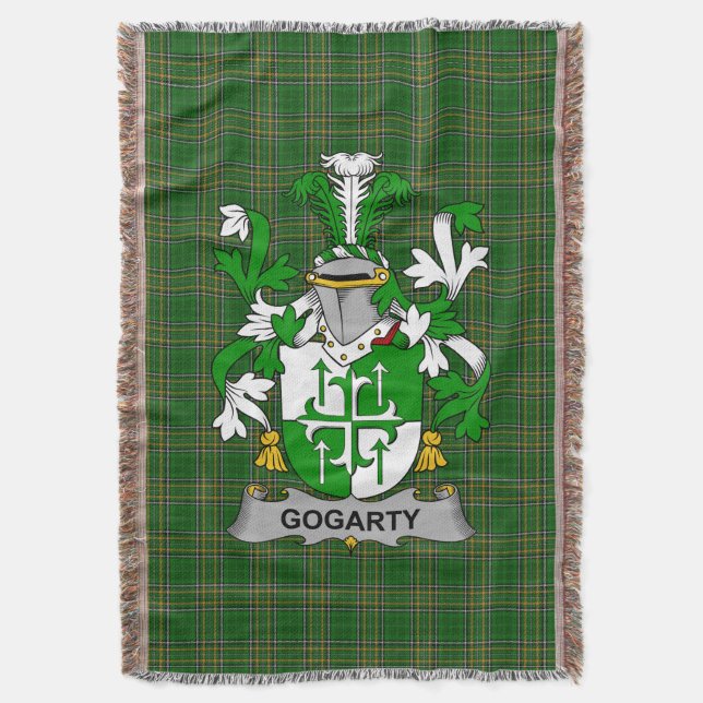 Couverture Armoiries de Gogarty irlandaise Famille Crest Irla (devant Vertical)