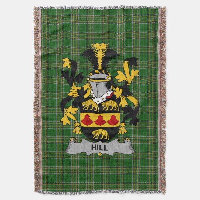 Couverture Armoiries de Irish Hill Family Crest Irlande (devant Vertical)