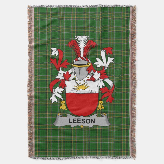 Couverture Armoiries de Leeson Irlande Famille Crest Irlande (devant Vertical)