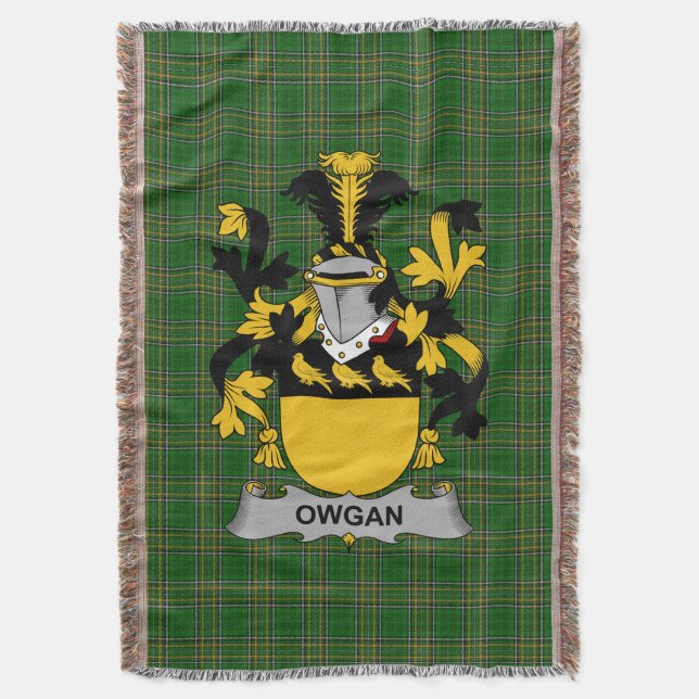 Couverture Armoiries de l'Irlandais Owgan Family Crest Irland (devant Vertical)