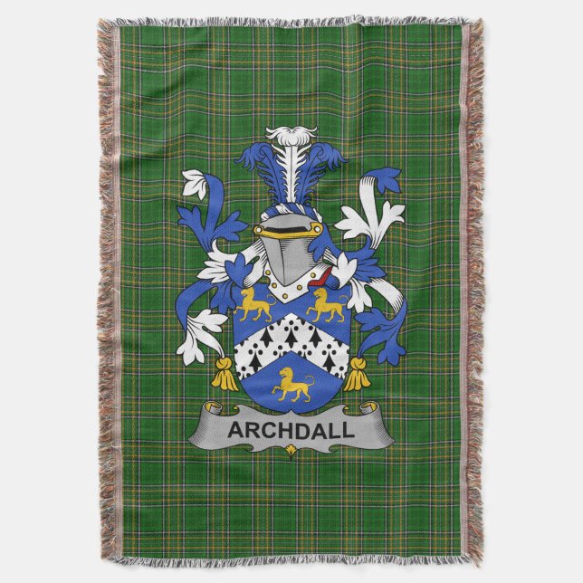 Couverture Armoiries de l'Irlande Famille Crest Irlande (devant Vertical)