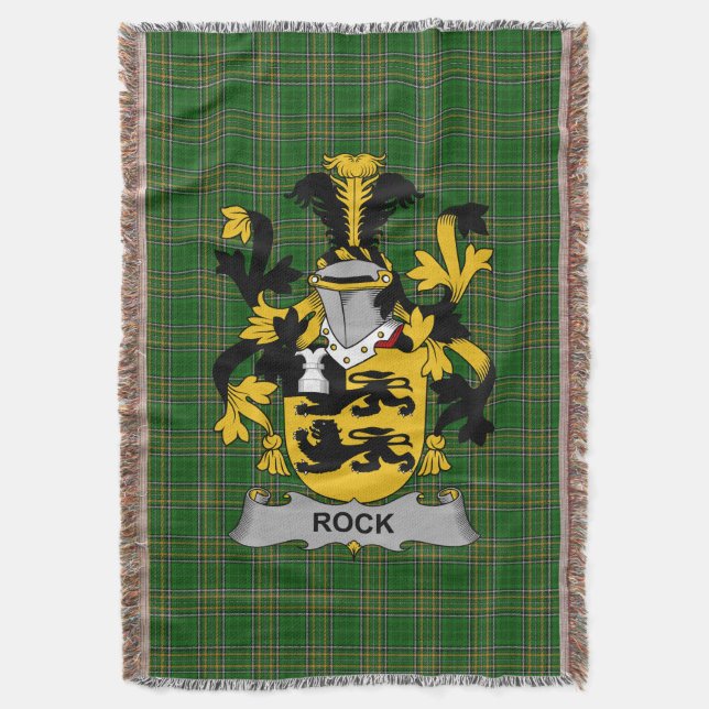 Couverture Armoiries de l'Irlande Rocher Famille Crest Irland (devant Vertical)