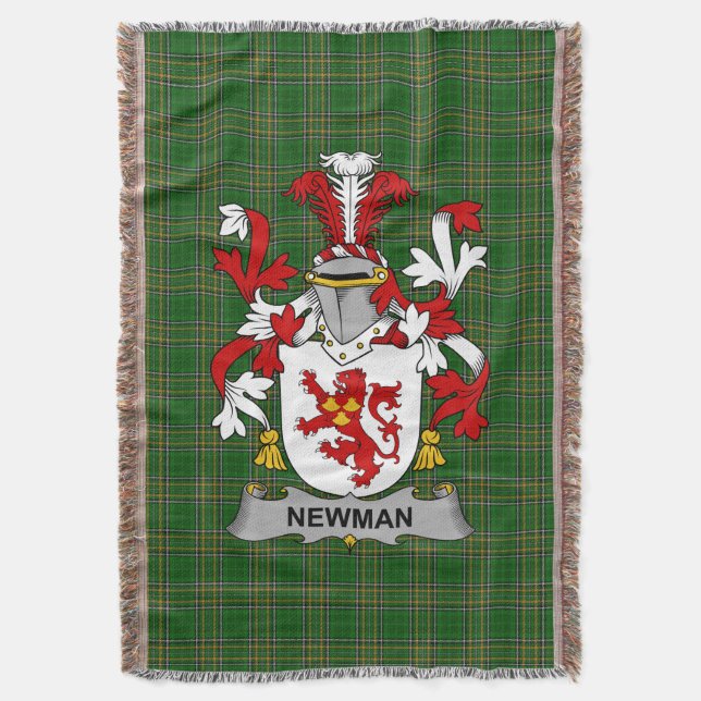 Couverture Armoiries de Newman Irlande Family Crest Irlande (devant Vertical)