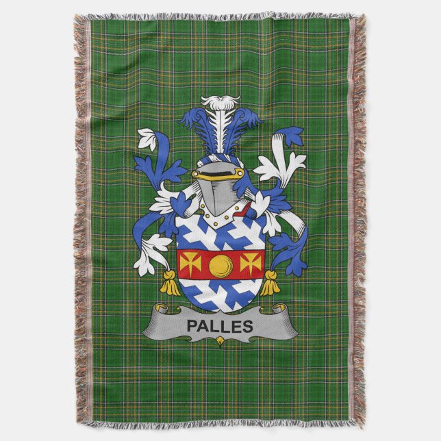 Couverture Armoiries de Palles irlandaises Famille Crest Irla (devant Vertical)
