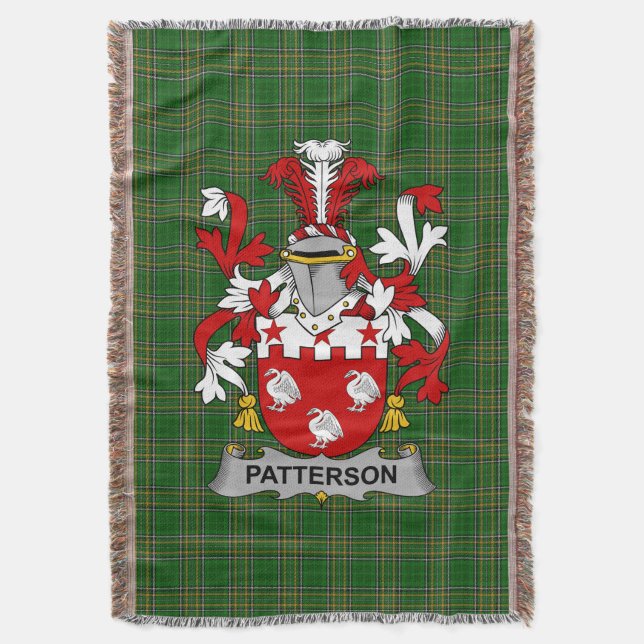 Couverture Armoiries de Patterson Irlande Famille Crest Irlan (devant Vertical)