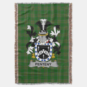 Couverture Armoiries de Penteny en Irlande Famille Crest Irla
