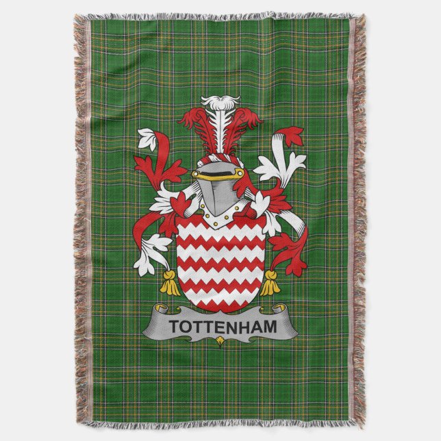 Couverture Armoiries de Tottenham Irlande Famille Crest Irlan (devant Vertical)