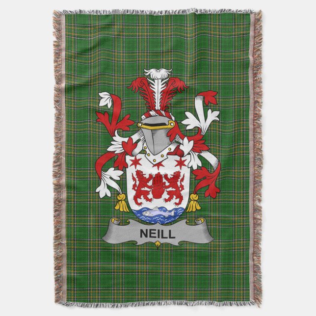 Couverture Armoiries d'Irish Neill ou de McNeill Family Crest (devant Vertical)