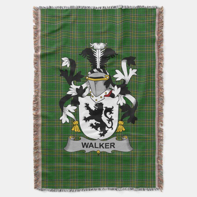 Couverture Armoiries d'Irish Walker Family Crest Irlande (devant Vertical)