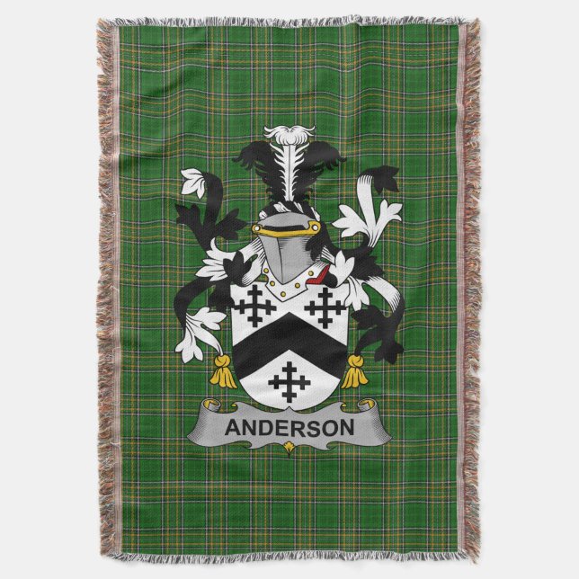Couverture Armoiries d'Irlandais Anderson Famille Crest Irlan (devant Vertical)