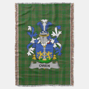 Couverture Armoiries d'Irlandais Owen Family Crest Irlande Ir