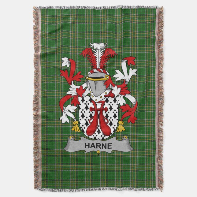 Couverture Armoiries d'Irlande Harne Famille Crest Irlande (devant Vertical)