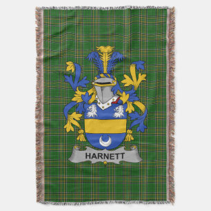 Couverture Armoiries d'Irlande Harnett ou Hartnet Cres de fam