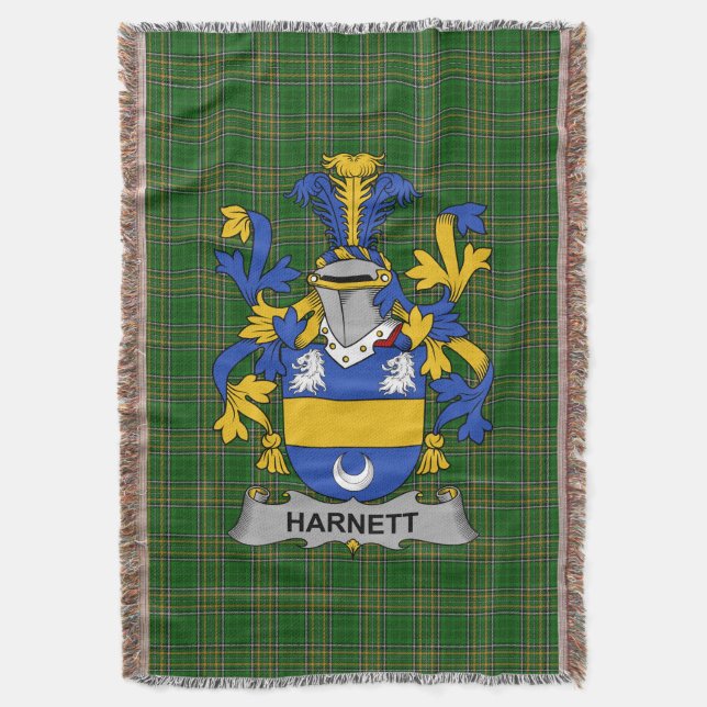 Couverture Armoiries d'Irlande Harnett ou Hartnet Cres de fam (devant Vertical)