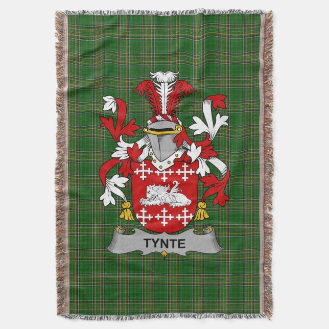 Couverture Armoiries du Tynte irlandais Famille Crest Irlande (devant Vertical)