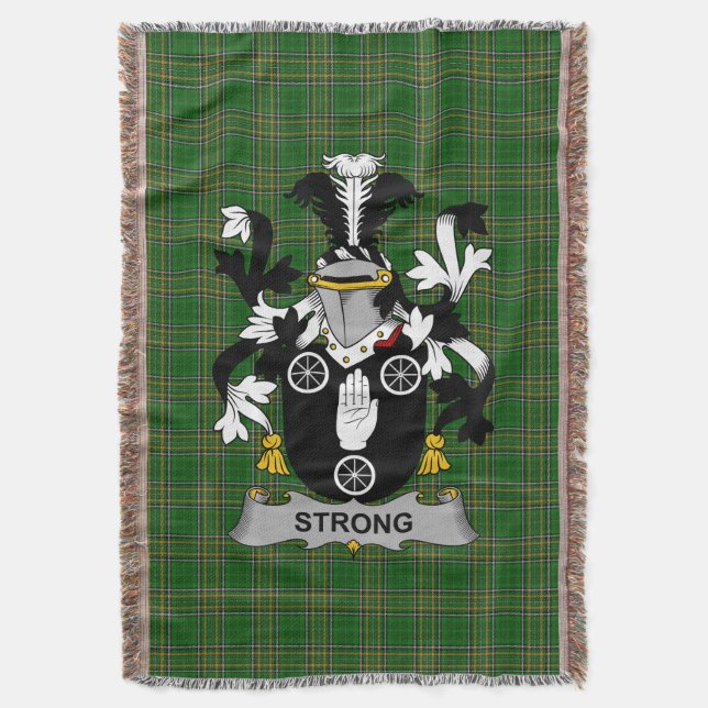 Couverture Armoiries fortes irlandaises Famille Crest Irlande (devant Vertical)
