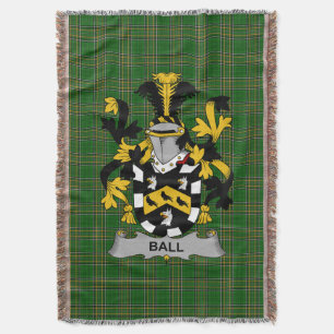 Couverture Armoiries irlandaises à balles Family Crest Irland