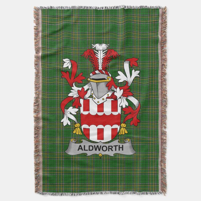Couverture Armoiries irlandaises Aldworth Family Crest Irland (devant Vertical)