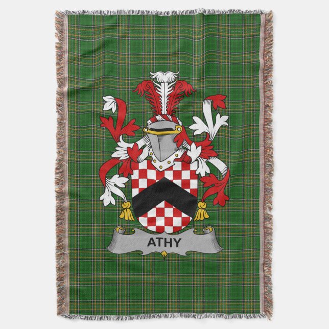 Couverture Armoiries irlandaises Athy Crest de famille Irland (devant Vertical)