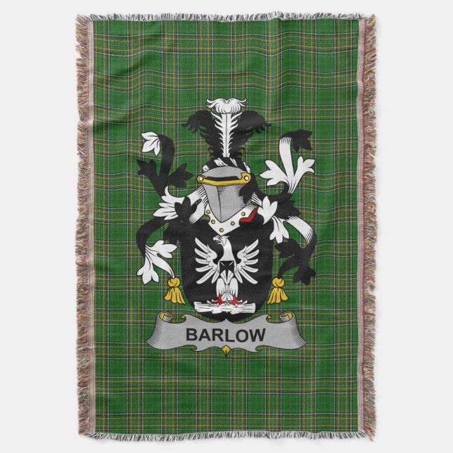 Couverture Armoiries irlandaises Barlow Family Crest Irlande (devant Vertical)