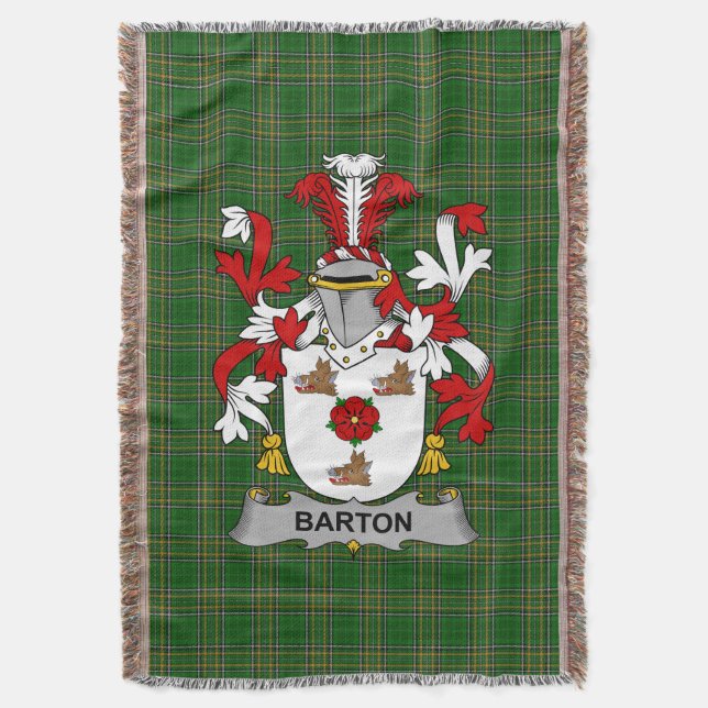 Couverture Armoiries irlandaises Barton Family Crest Irlande (devant Vertical)