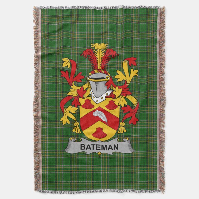 Couverture Armoiries irlandaises Bateman Family Crest Irlande (devant Vertical)