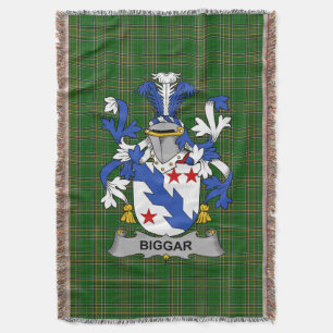 Couverture Armoiries irlandaises Biggar Family Crest Irlande