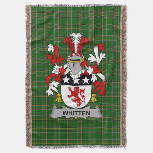 Couverture Armoiries irlandaises blanches Family Crest Irland