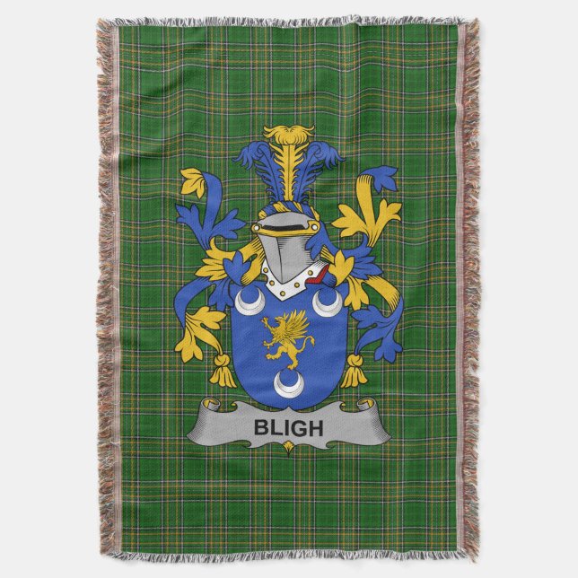 Couverture Armoiries irlandaises Bligh Family Crest Irlande (devant Vertical)