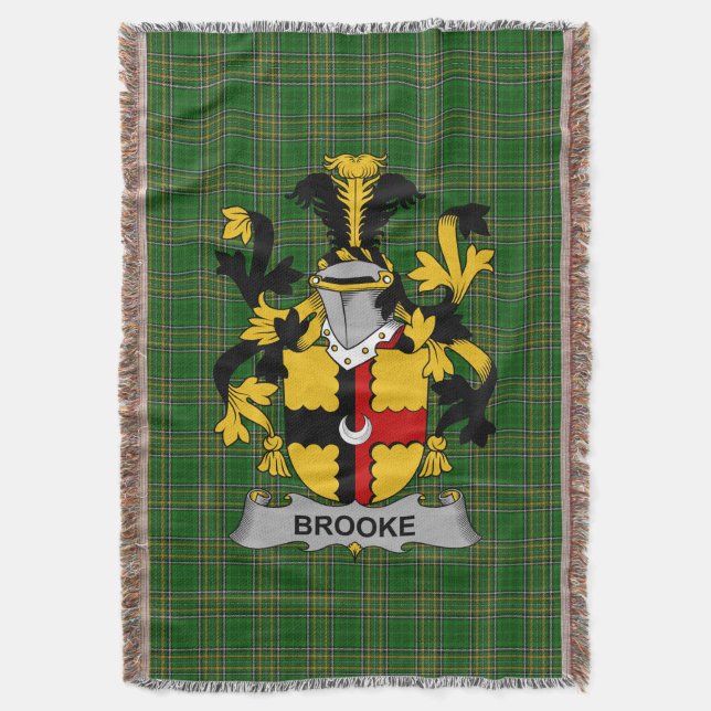 Couverture Armoiries irlandaises Brooke Family Crest Irlande (devant Vertical)
