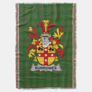 Couverture Armoiries irlandaises Burrowes Family Crest Irland