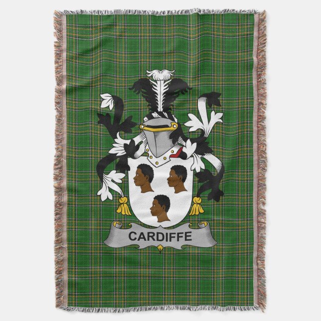 Couverture Armoiries irlandaises cardiffe Famille Crest Irlan (devant Vertical)