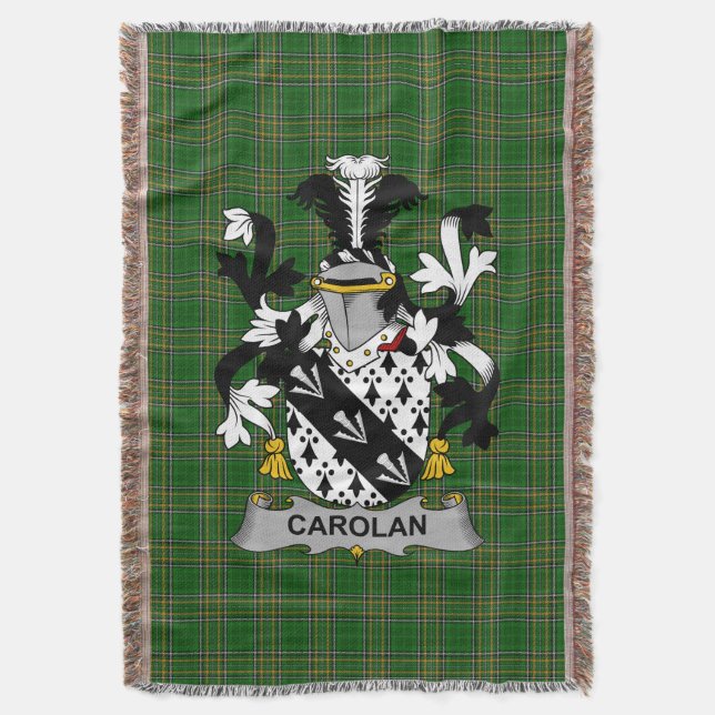 Couverture Armoiries irlandaises carolan Family Crest Irlande (devant Vertical)