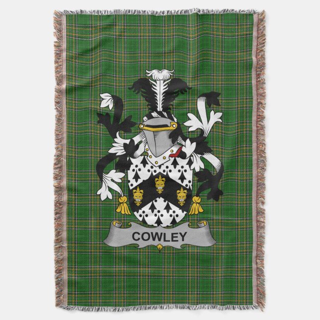 Couverture Armoiries irlandaises Cowley ou Cooley Coat Family (devant Vertical)