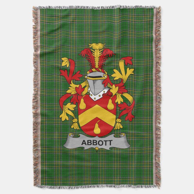 Couverture Armoiries irlandaises d'Abbott Famille Crest Irlan (devant Vertical)