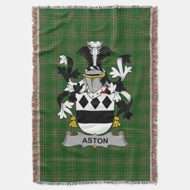 Couverture Armoiries irlandaises d'Aston Family Crest Irlande (devant Vertical)
