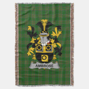 Couverture Armoiries irlandaises de Ambrose Family Crest Irla