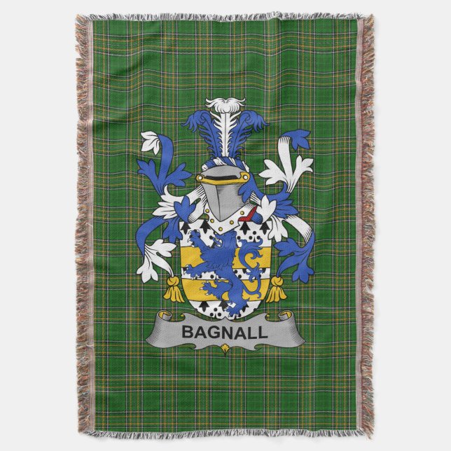 Couverture Armoiries irlandaises de Bagnall Family Crest Irla (devant Vertical)