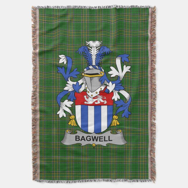 Couverture Armoiries irlandaises de Bagwell Family Crest Irla (devant Vertical)