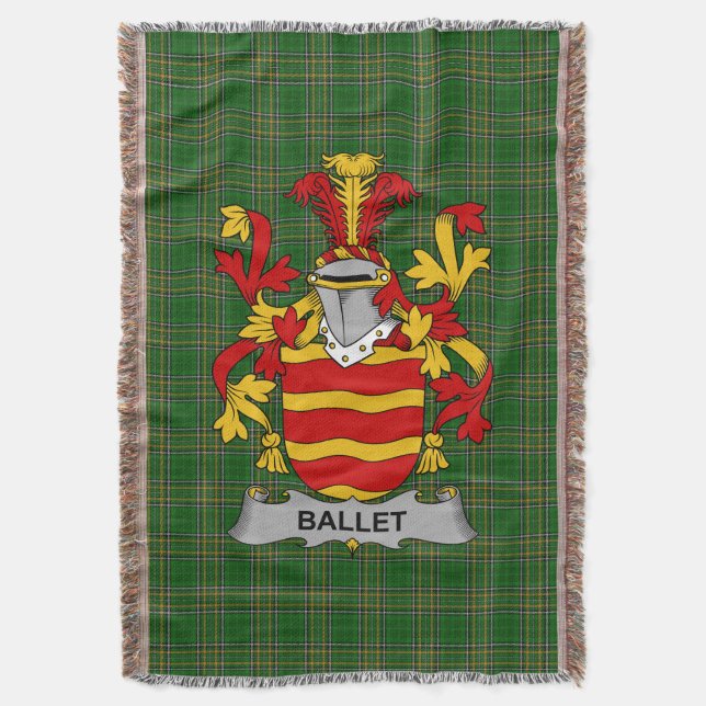 Couverture Armoiries irlandaises de Ballet Family Crest Irlan (devant Vertical)