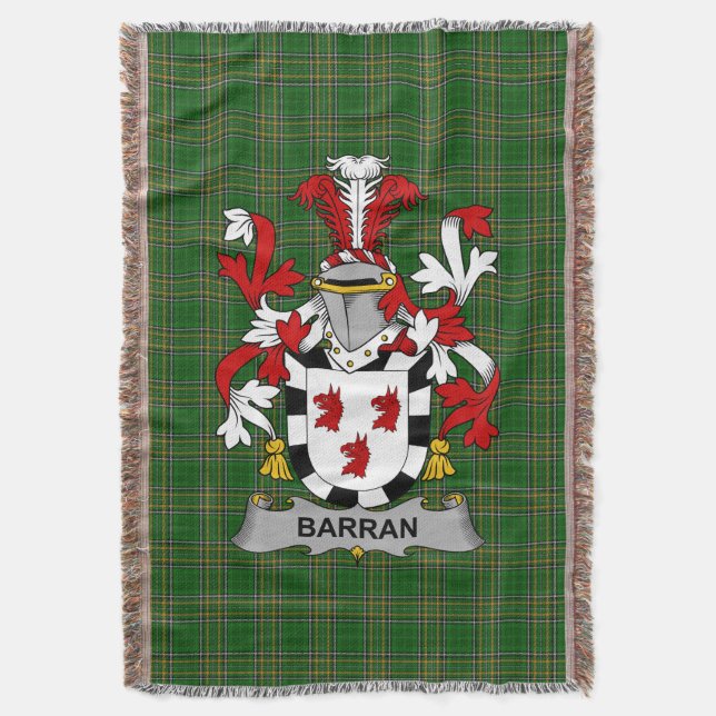 Couverture Armoiries irlandaises de Barran Family Crest Irlan (devant Vertical)