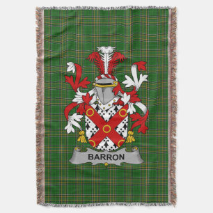 Couverture Armoiries irlandaises de Barron Family Crest Irlan