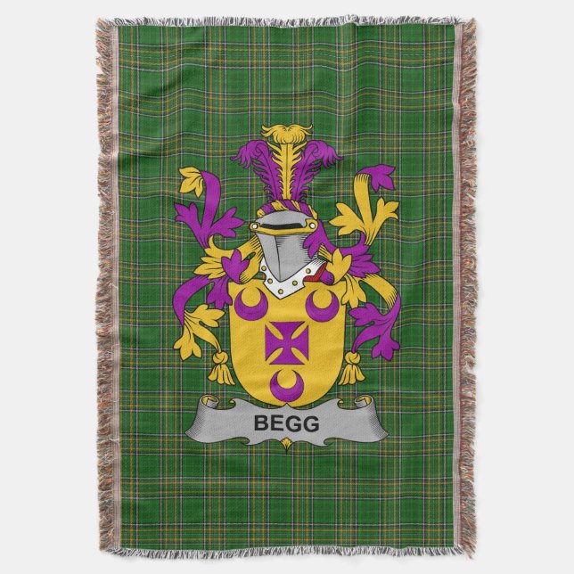 Couverture Armoiries irlandaises de Begg Family Crest Irlande (devant Vertical)