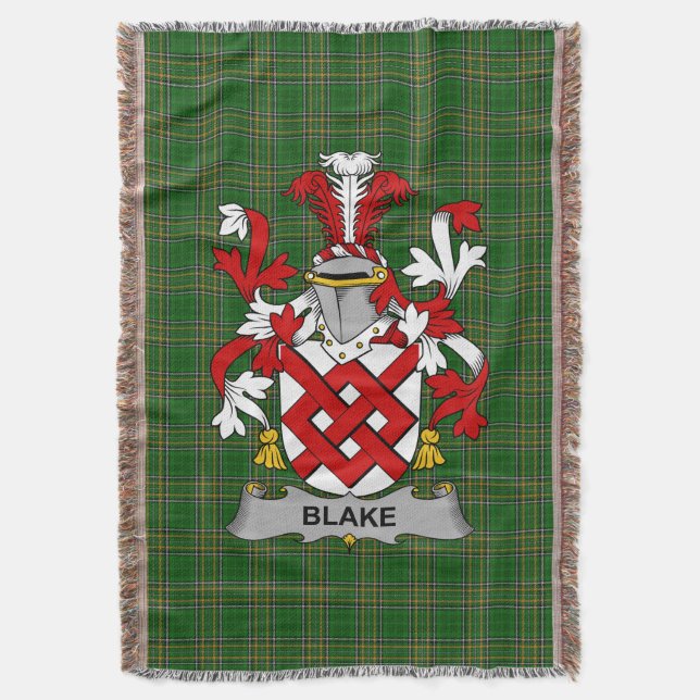 Couverture Armoiries irlandaises de Blake Famille Crest Irlan (devant Vertical)