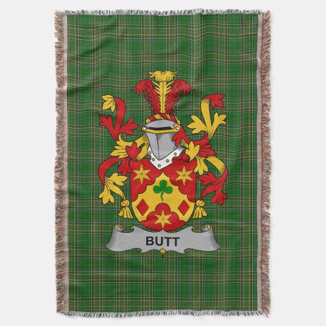 Couverture Armoiries irlandaises de Butt Family Crest Irlande (devant Vertical)