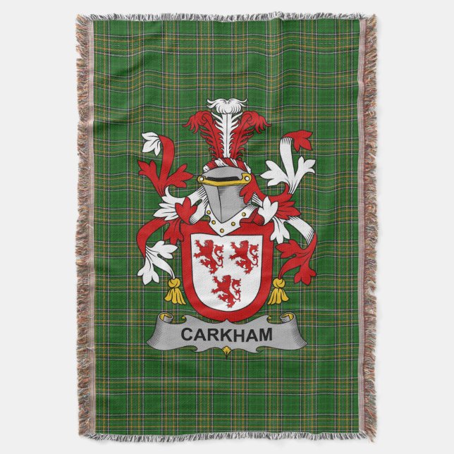 Couverture Armoiries irlandaises de Carkham Family Crest Irla (devant Vertical)