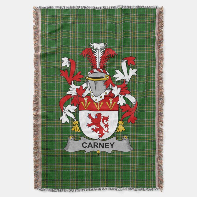 Couverture Armoiries irlandaises de Carney Famille Crest Irla (devant Vertical)